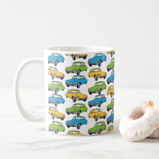 Mug Oldtimer Citroen DS 19 (Avec donut)