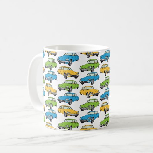 Mug Oldtimer Citroen DS 19 (Devant gauche)