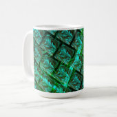 Mug 'Olhos azuis enquadrados', imagem riscada, borrada (Devant gauche)