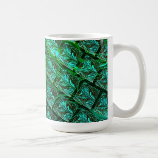 Mug 'Olhos azuis enquadrados', imagem riscada, borrada (Droite)