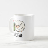 Mug Olive Ewe drôle Amour Pun (Devant gauche)