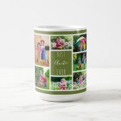 Mug Olive Green Photo Collage de la meilleure jeune fi (Centre)