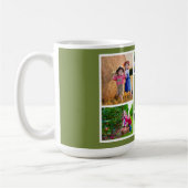 Mug Olive Green Photo Collage de la meilleure jeune fi (Gauche)
