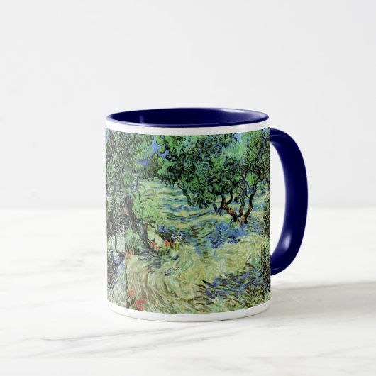 Mug Olive Grove par Vincent van Gogh (Devant droit)
