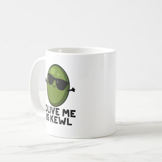 Mug Olive Me Est Le Cool Kewl Pun Olive (Devant gauche)