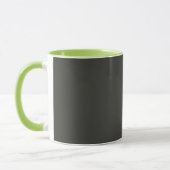 Mug olive noire (couleur solide) (Gauche)
