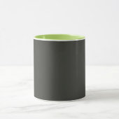 Mug olive noire (couleur solide) (Centre)