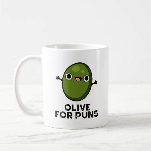 Mug Olive Pour Puns Amusant Olive Fruit Pun (Gauche)