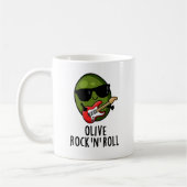 Mug Olive Rock Et Roll Funky Rocker Olive Pun (Gauche)