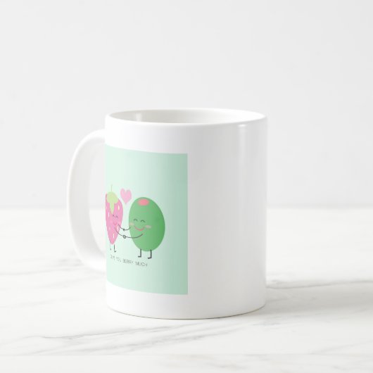 Mug Olive vous baie beaucoup (Devant gauche)
