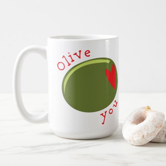 Mug Olive You (Avec donut)