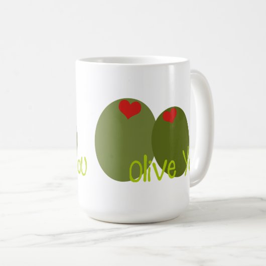 Mug Olive You (Devant droit)