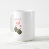 Mug Olive You Deux Coeurs Olives (Devant gauche)