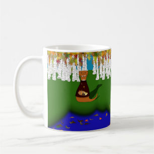 Mug Oliver la loutre au lac River Wolf en automne