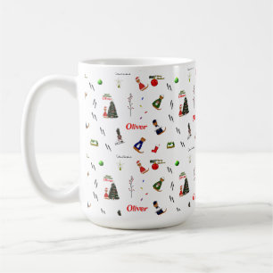 Mug Oliver La Loutre Noël Motif Aléatoire