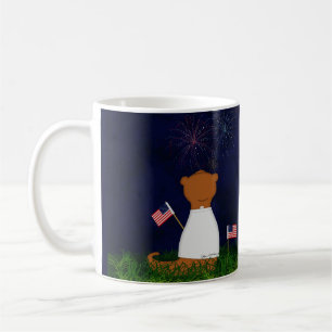 Mug Oliver La Loutre Regardant Les Feux D'Artifice