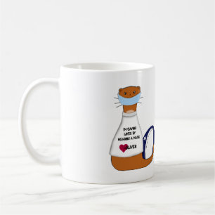 Mug Oliver le Loutre Porte un Masque