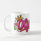 Mug Olivia Coffee Mug, Personalized Olivia Name Cup (Gauche)