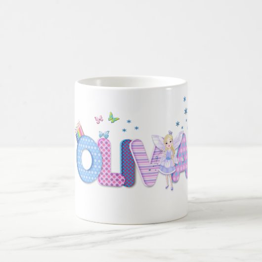 Mug OLIVIA/illustration nommée personnalisée (Centre)