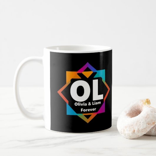 Mug Olivia & Liam Forever (Avec donut)