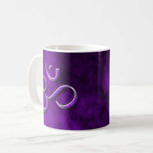 Mug Om en pierre violette (Devant gauche)