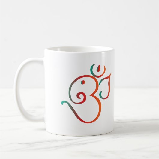 Mug OM-ganpati-vert-orange (Gauche)