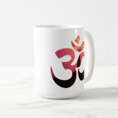 Mug Om Mantra Symbole Yoga Méditation Inspiration (Devant droit)