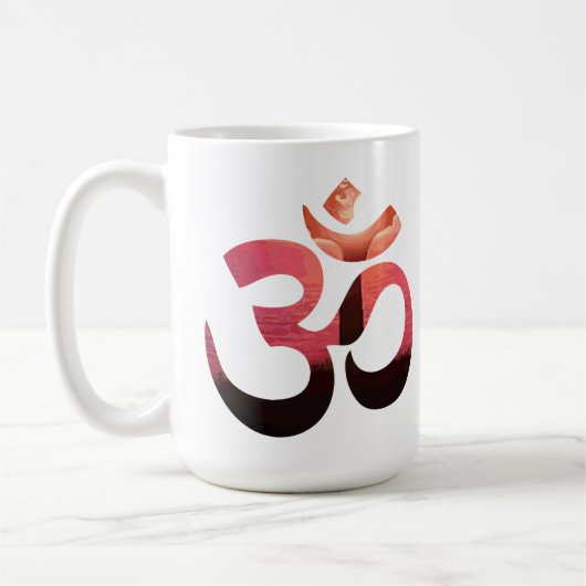 Mug Om Mantra Symbole Yoga Méditation Inspiration (Gauche)