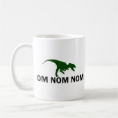 Mug Om Nom Nom Nom Dinosaur Rawr a faim (Gauche)