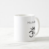 Mug Om Symbole Monogramme Méditation Yoga (Devant droit)