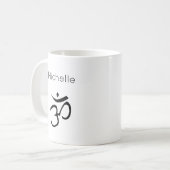 Mug Om Symbole Monogramme Méditation Yoga (Devant gauche)