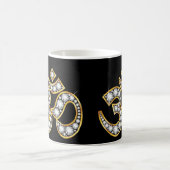 Mug Om Symbole with "Diamond" Stones (Centre)
