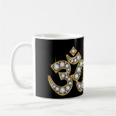 Mug Om Symbole with "Diamond" Stones (Gauche)