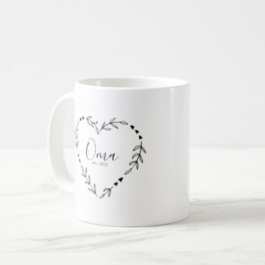 Mug Oma Année Est. (Devant gauche)