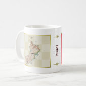 Mug Oman Drapeau + Plan Musique (Devant gauche)