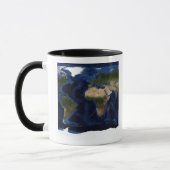 Mug Ombrage topographique et bathymétrique de la terre (Gauche)