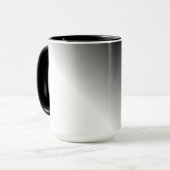 Mug Ombre blanc noir (Devant gauche)