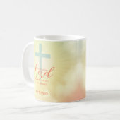 Mug Ombre Cross Scripture Personnalisé (Devant gauche)