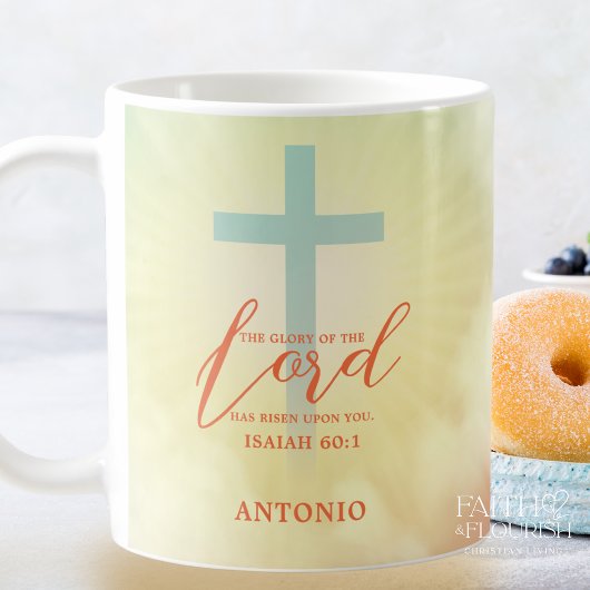Mug Ombre Cross Scripture Personnalisé