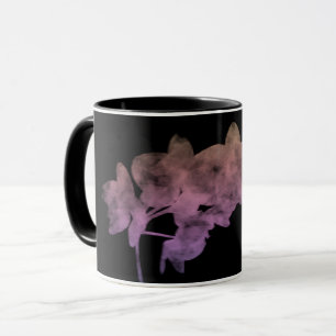 Mug Ombre d'orchidée I-Abenaki sur fond sombre