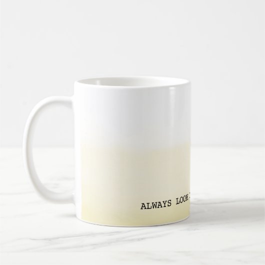 Mug Ombre jaune brillant côté (Gauche)