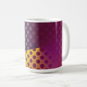Mug Ombre Passion Fruits Pois Maroon Jaune Turquoise (Devant droit)