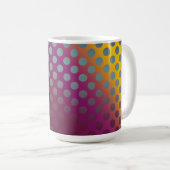 Mug Ombre Passion Fruits Pois Maroon Jaune Turquoise (Devant droit)