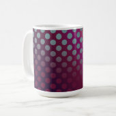 Mug Ombre Passion Fruits Pois Maroon Jaune Turquoise (Devant gauche)