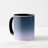 Mug Ombre rose-bleu . (Devant gauche)