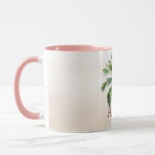 Mug Ombre tropicale de palmier (Gauche)