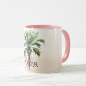 Mug Ombre tropicale de palmier (Devant droit)
