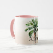 Mug Ombre tropicale de palmier (Devant gauche)