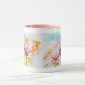 Mug "Ombres copie de colibri à pastels" (Centre)