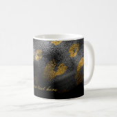 Mug Ombres noires et imprimé léopard Exotique Chic (Devant droit)